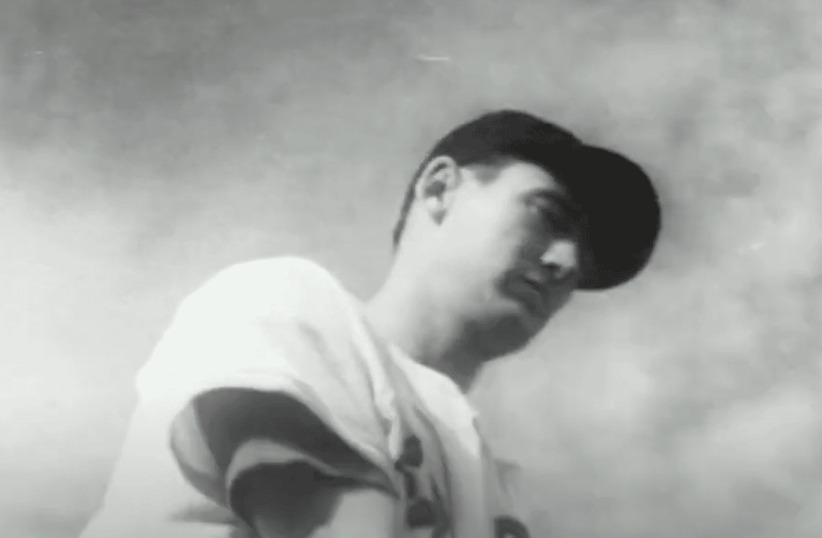 This image captures Ted Williams during his flawless 1946 All-Star Game performance.